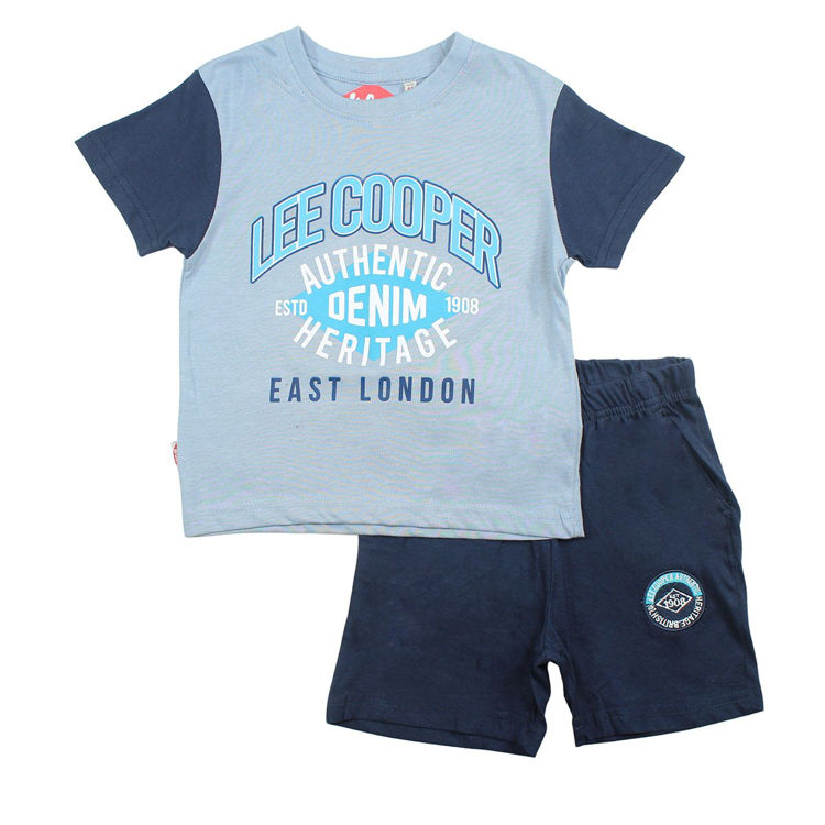 Picture of GLC2121 LEE COOPER BOYS 100% COTTON TWO PIECE SET